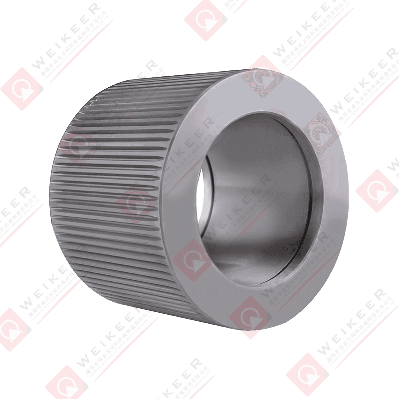 Wałek do peletek ze stali falistej z zamkniętym końcem Wałek do peletek ze stali falistej z zamkniętym końcem