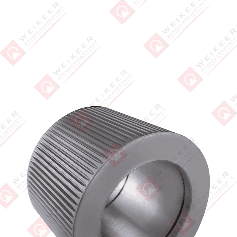 Wałek do peletek ze stali falistej z zamkniętym końcem Wałek do peletek ze stali falistej z zamkniętym końcem